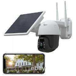 Home 1080P Wireless WIFI Security Camera Outdoor Pan Tilt Spotlight/Solar Panel