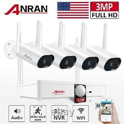 Home 3.0MP Wireless Security Camera System Outdoor 8CH 1TB HDD WiFi Audio Camera