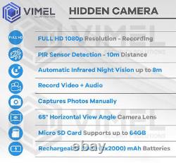 Home Alarm Digital 64GB Security Indoor Camera PIR Sensor Spy Hidden