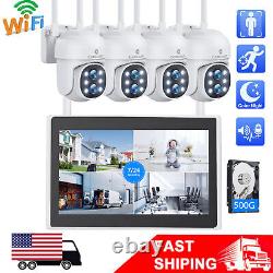 Home Security Camera 2K Wireless Outdoor 10CH NVR System Auto Track 10x Zoom PTZ