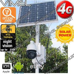 Home Security Camera 4G Solar Farm House PTZ 18XOptical Zoom GSM Live View 3G