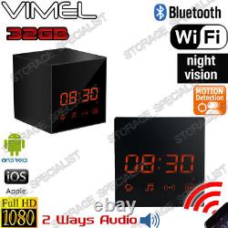 Home Security Camera Bluetooth Speaker Live View WIFI IP 24/7 Spy Hidden