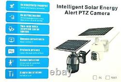 Home Security Camera Outdoor Solar Battery Powered Wireless Wifi Cam Pan Tilt