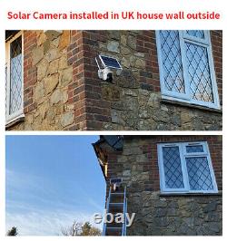 Home Security Camera Outdoor Solar Battery Powered Wireless Wifi Cam Pan Tilt