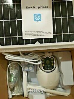 Home Security Camera Outdoor Solar Battery Powered Wireless Wifi Cam Pan Tilt