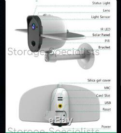 Home Security Camera Solar Outdoor Wireless Long Battery Time PIR Radar WIFI IP