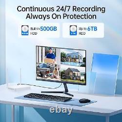 Home Security Camera System 360° PTZ Wireless CCTV 2 Way Audio Outdoor 10CH NVR