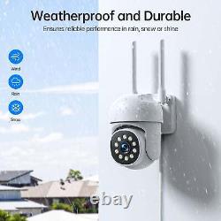Home Security Camera System 360° PTZ Wireless CCTV 2 Way Audio Outdoor 10CH NVR