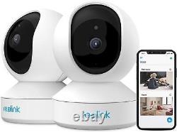 Home Security Camera System, 3MP HD Plug-in Indoor WiFi Pan Tilt Pet Camera