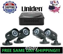 Home Security Camera System 4 Channel Outdoor DVR Kit Night Vision 500GB SMART