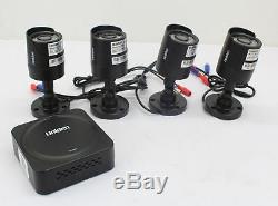 Home Security Camera System 4 Channel Outdoor DVR Kit Night Vision 500GB SMART