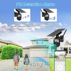 Home Security Camera System Outdoor Wifi Solar Battery Powered Wireless 4MP PTZ