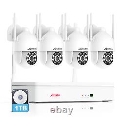 Home Security Camera System Wireless 10CH 3MP NVR Kits with 4pcs 2K CCTV Camera