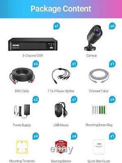 Home Security Camera System With Human Vehicle Detection, 80ft Night Vision