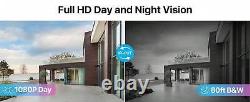 Home Security Camera System With Human Vehicle Detection, 80ft Night Vision