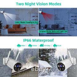 Home Security Camera Wireless IP Smart Camcorder Waterproof Two-way Aduio 4 Pack