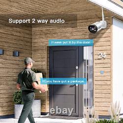 Home Wireless Security Camera System Outdoor 3MP HD 10CH NVR 1TB With 12Monitor