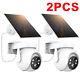 Icsee Wireless Outdoor Solar Security Camera 360° Ptz Wifi Home Battery Cctv
