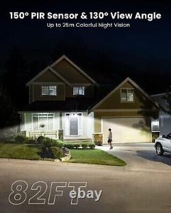 IeGeek Outdoor 2K Floodlight Camera Home Security Camera Wired Flood Light CCTV