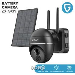 IeGeek Wifi Home Security Camera Outdoor Wireless Solar Battery Powered Pan/Tilt