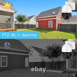 JENNOV Outdoor Home Security Wired PoE Camera 8MP Night Vision Audio 30× Zoom