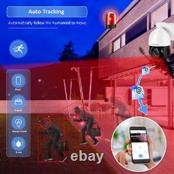 JENNOV Outdoor Home Security Wired PoE Camera 8MP Night Vision Audio 30× Zoom