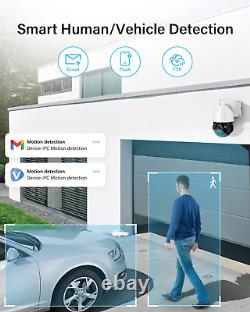 JENNOV Outdoor Home Security Wired PoE Camera 8MP Night Vision Audio 30× Zoom