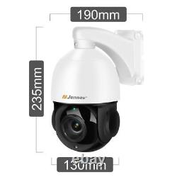 JENNOV Outdoor Home Security Wired PoE Camera 8MP Night Vision Audio 30× Zoom