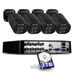 KERUI 8CH H. 265+ 5MP Lite DVR 1080P Outdoor CCTV Home Security Camera System Kit