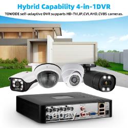 KERUI 8CH H. 265+ 5MP Lite DVR 1080P Outdoor CCTV Home Security Camera System Kit