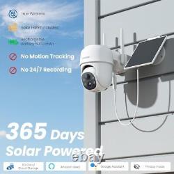 K Cameras for Home Security. 4G WiFi Outdoor Camera Wireless Solar/Battery 2