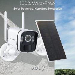 Kittyhok Solar Home Security Camera System, 4pcs 2k Ultra Solar Security Cameras