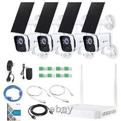 Kittyhok Solar Home Security Camera System, 4pcs 2k Ultra Solar Security Cameras