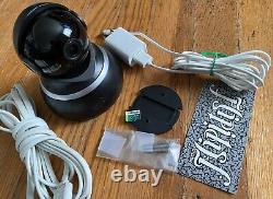 LOT (2) YI HOME SECURITY CAMERA BLACK 360 DOME 1080p WHITE INDOOR OUTDOOR TESTED