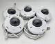 Lot Of 5 Axis M3005-v Poe 1080p 2mp Network Mini Dome Security Cameras