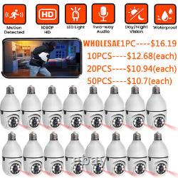 LOT Wireless Security 360° 1080P E27 Light Bulb Camera Wi-Fi Night Smart Home