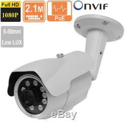 License Plate Recognition IP Camera 2.1MP 1080P 5-50mm Varifocal Lens 10 LEDs