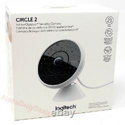 Logitech Circle 2 Indoor Outdoor Wired Home Wi Fi Security Camera Alexa Google