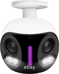 Lorex 4K 8MP Dual Lens IP Wired Security Camera Smart Lighting 180° Panoramic
