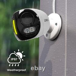 Lorex 4K 8MP Dual Lens IP Wired Security Camera Smart Lighting 180° Panoramic