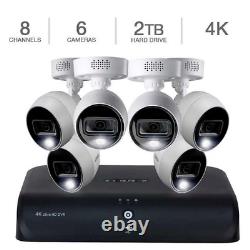 Lorex 4K Ultra Security System 8 Channel DVR with 6 C883DA 4K Bullet Cameras