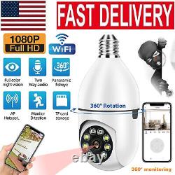 Lot 1080P IP E27 Light Bulb Camera Wi-Fi Wireless Smart Home Security IR Night