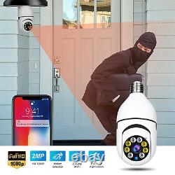 Lot 1080P IP E27 Light Bulb Camera Wi-Fi Wireless Smart Home Security IR Night