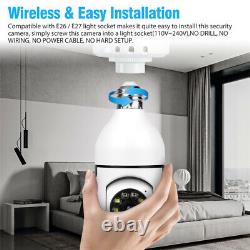 Lot 360° 1080P IP E27 Light Bulb Camera Wi-Fi Night Smart Home Wireless Security