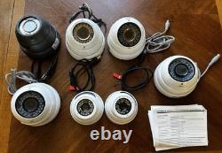 Lot (7) CCTV Dome Outdoor Turret Home/Commericial Security Cameras