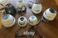Lot (7) CCTV Dome Outdoor Turret Home/Commericial Security Cameras