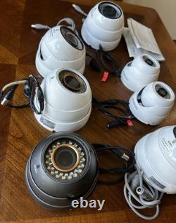 Lot (7) CCTV Dome Outdoor Turret Home/Commericial Security Cameras