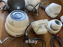 Lot (7) CCTV Dome Outdoor Turret Home/Commericial Security Cameras