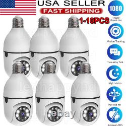 Lot Wireless Security Home Cam Panoramic 360° WiFi IP 1080P HD Camera Light Bulb