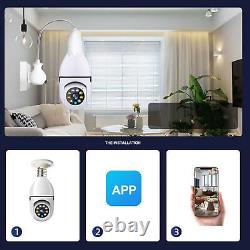 Lot Wireless Security Home Cam Panoramic 360° WiFi IP 1080P HD Camera Light Bulb